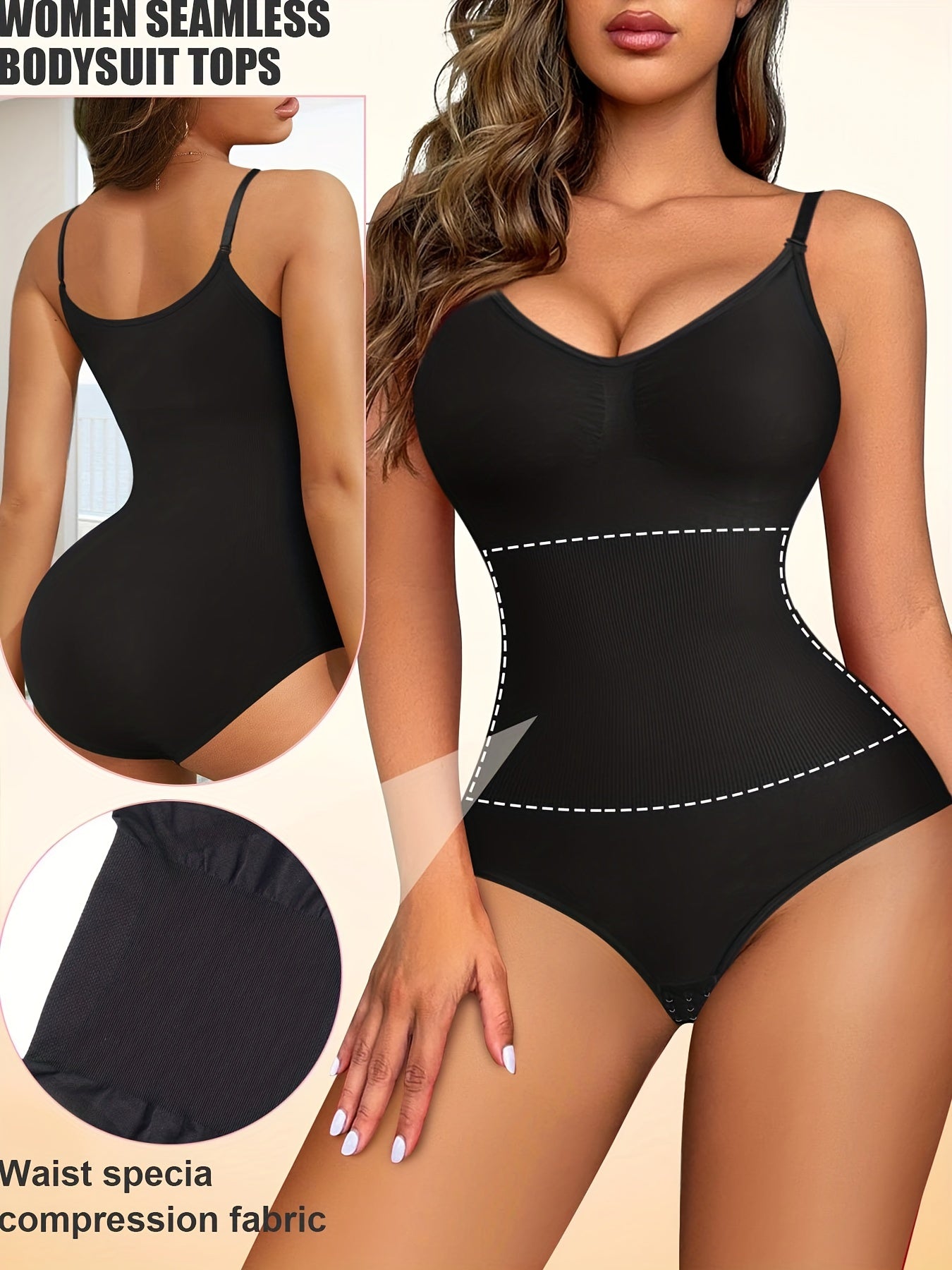 Women's Seamless Shaping Bodysuit | Tummy Control & Butt Lifting Slip