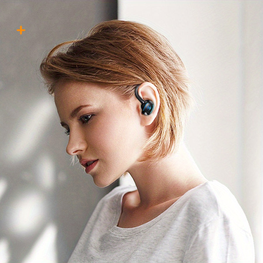 Active Pro Earbuds: Earhook Design for Running & Gym | LED Case Included