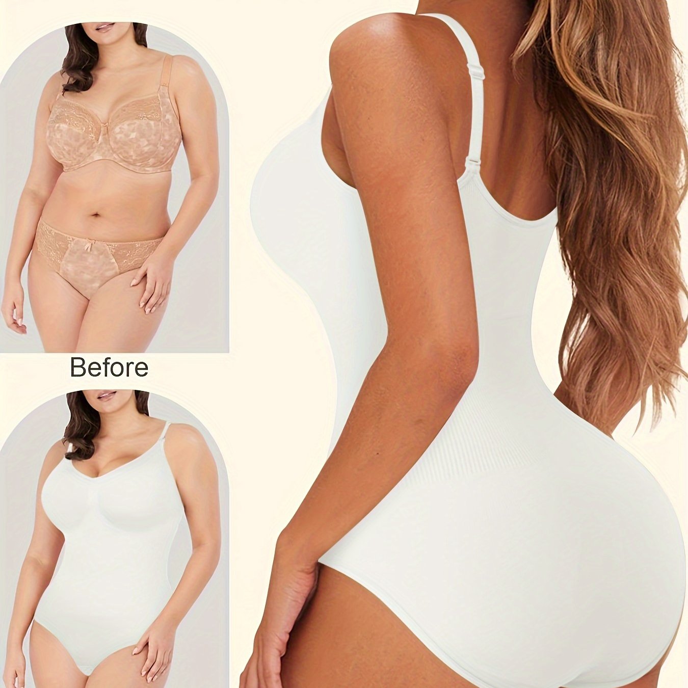 Women's Seamless Shaping Bodysuit | Tummy Control & Butt Lifting Slip