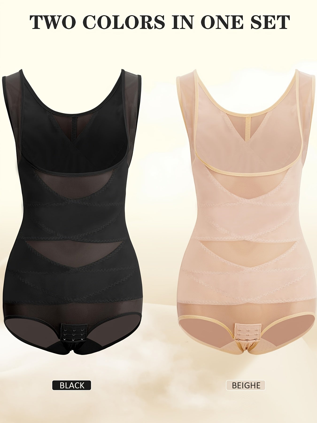Elegant Open-Bust Bodysuit | Full-Body Shaper with Tummy Control & Butt Lifting