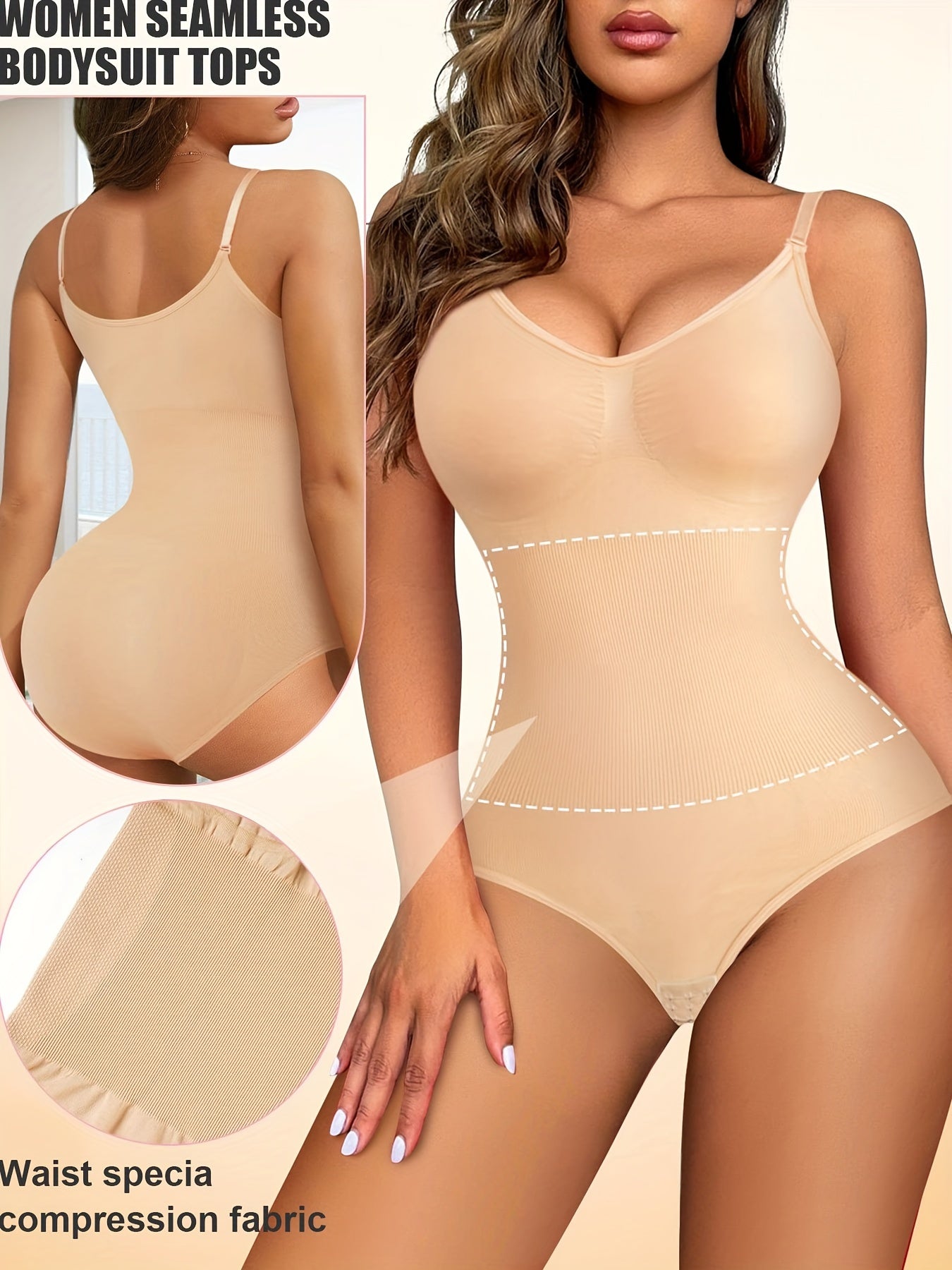 Women's Seamless Shaping Bodysuit | Tummy Control & Butt Lifting Slip