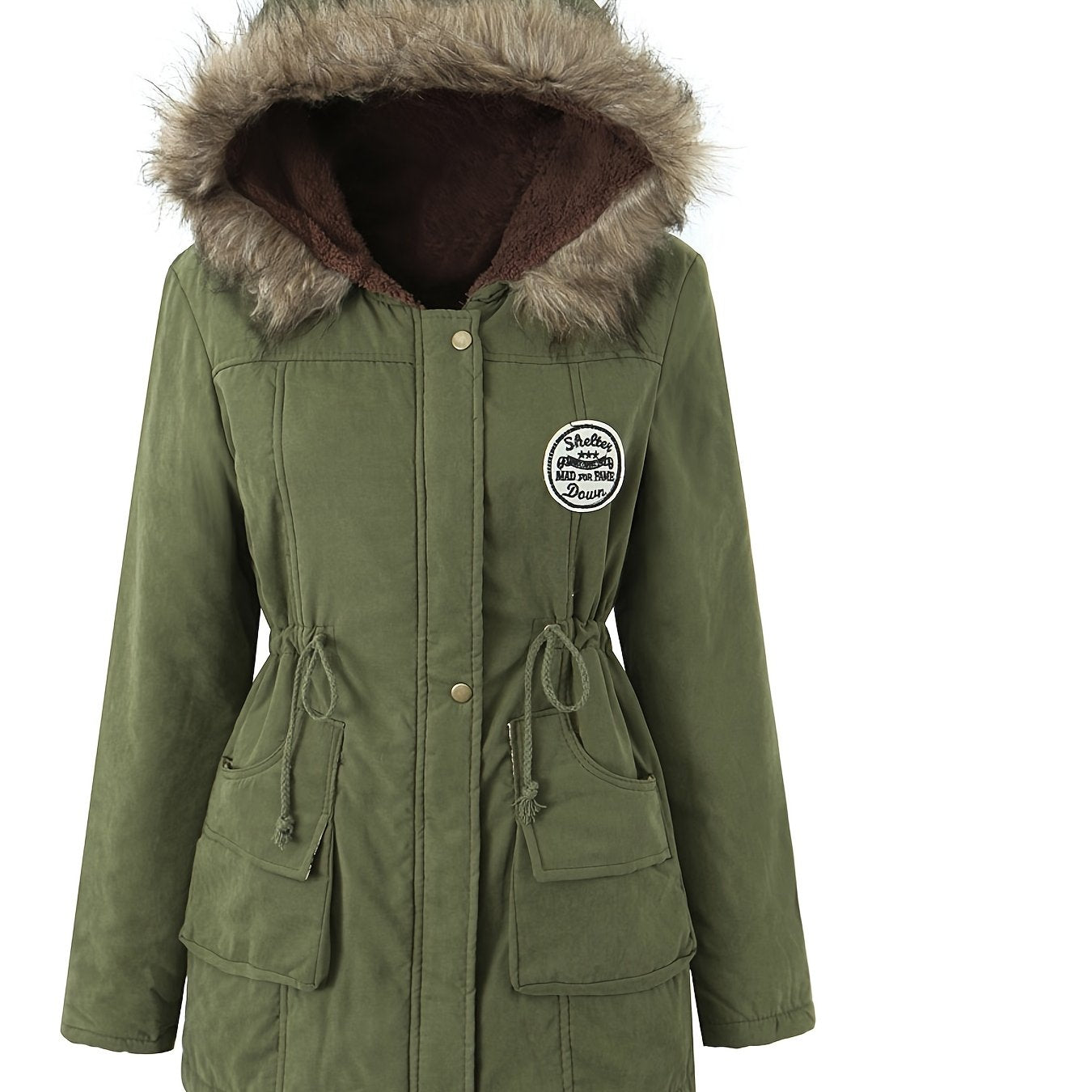 Women heavy duty hooded winter coat