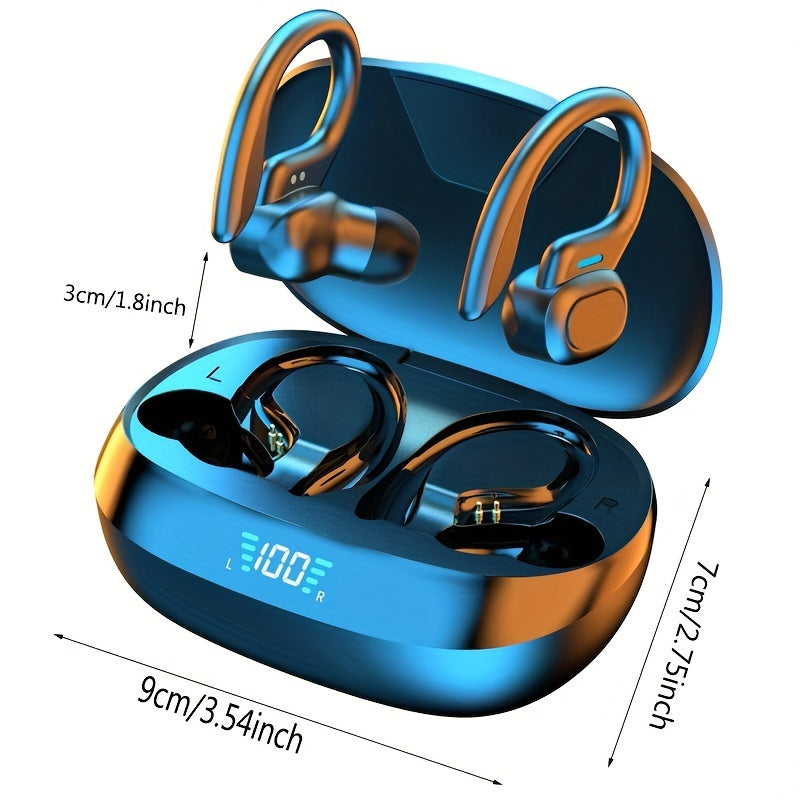 ANKRIYUL True Wireless Earbuds | Sport-Friendly, Touch Control, USB-C LED Case