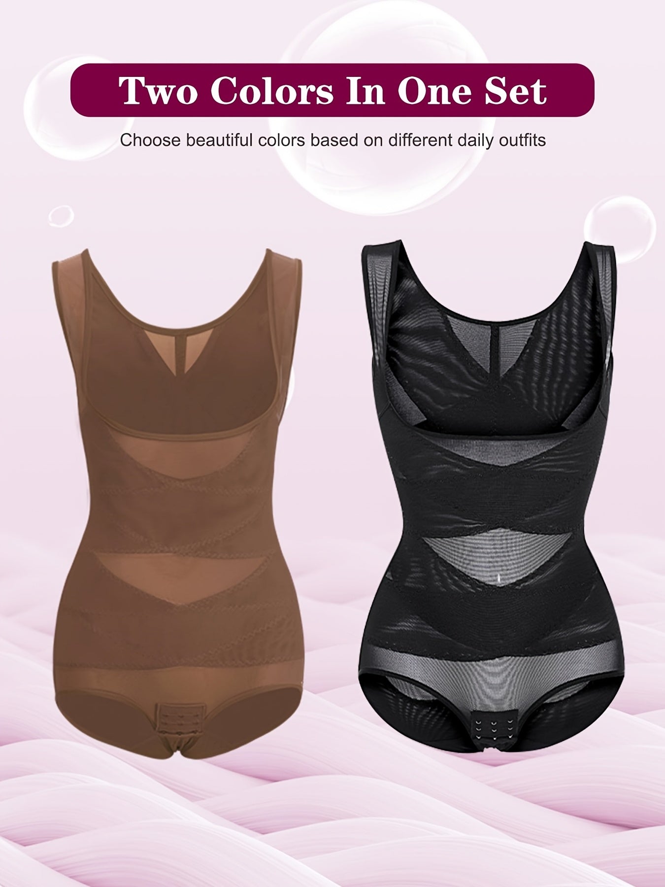 Elegant Open-Bust Bodysuit | Full-Body Shaper with Tummy Control & Butt Lifting