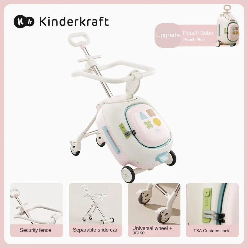 HY10 20-Inch Hardside Kids' Luggage with Spinner Casters