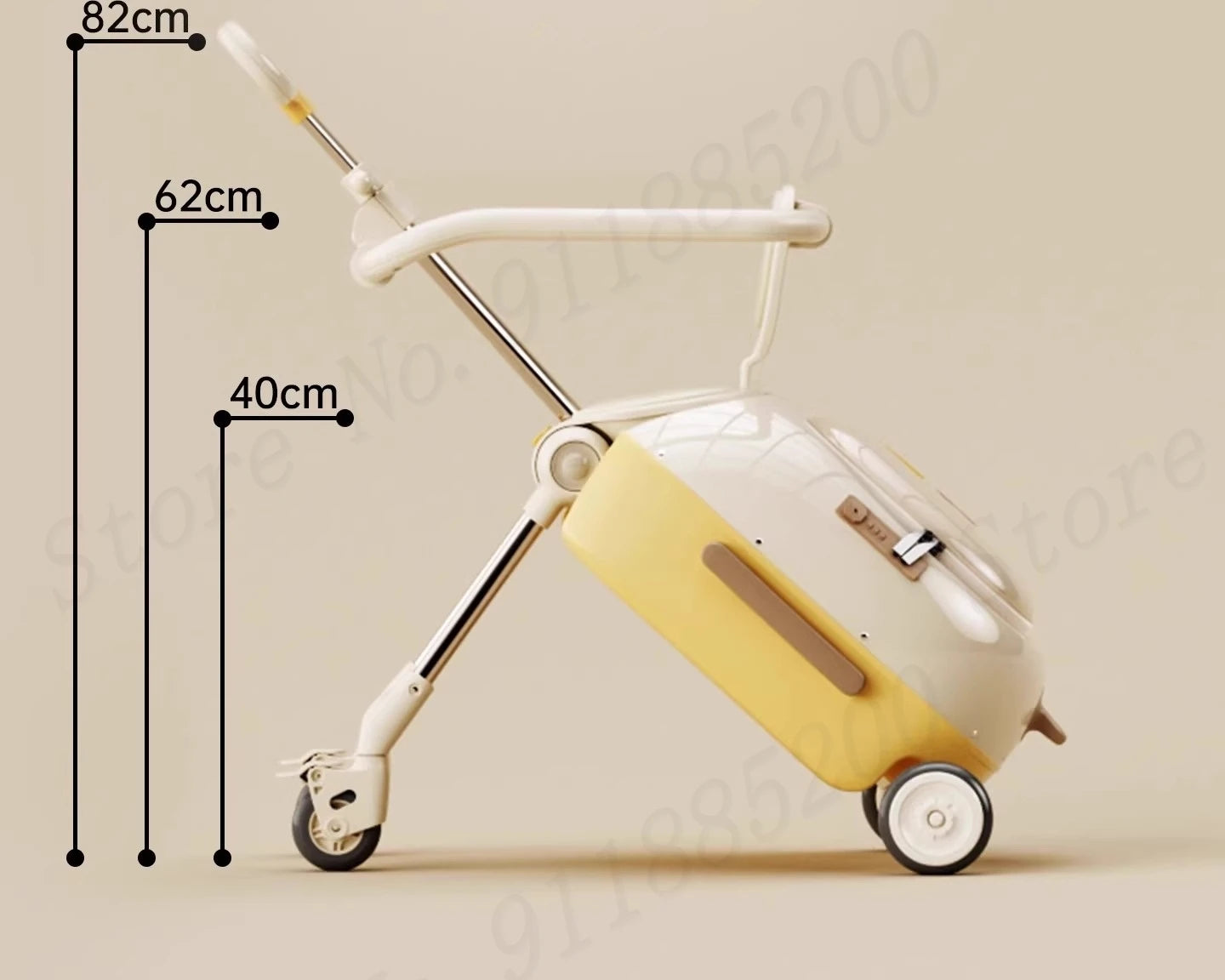 HY10 20-Inch Hardside Kids' Luggage with Spinner Casters