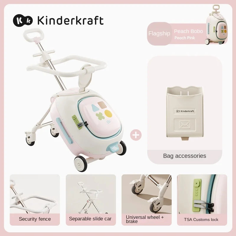 HY10 20-Inch Hardside Kids' Luggage with Spinner Casters