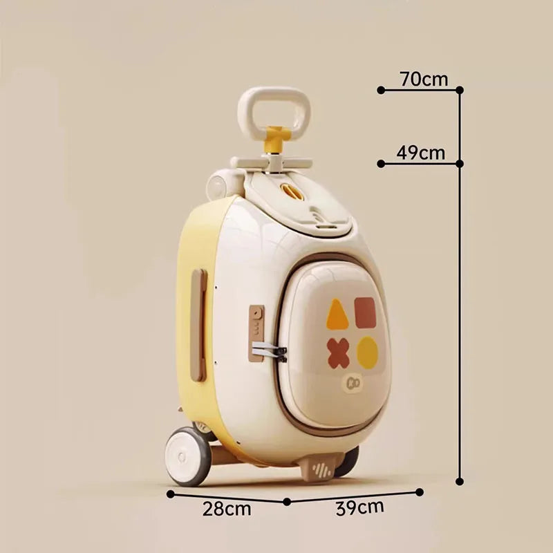 HY10 20-Inch Hardside Kids' Luggage with Spinner Casters