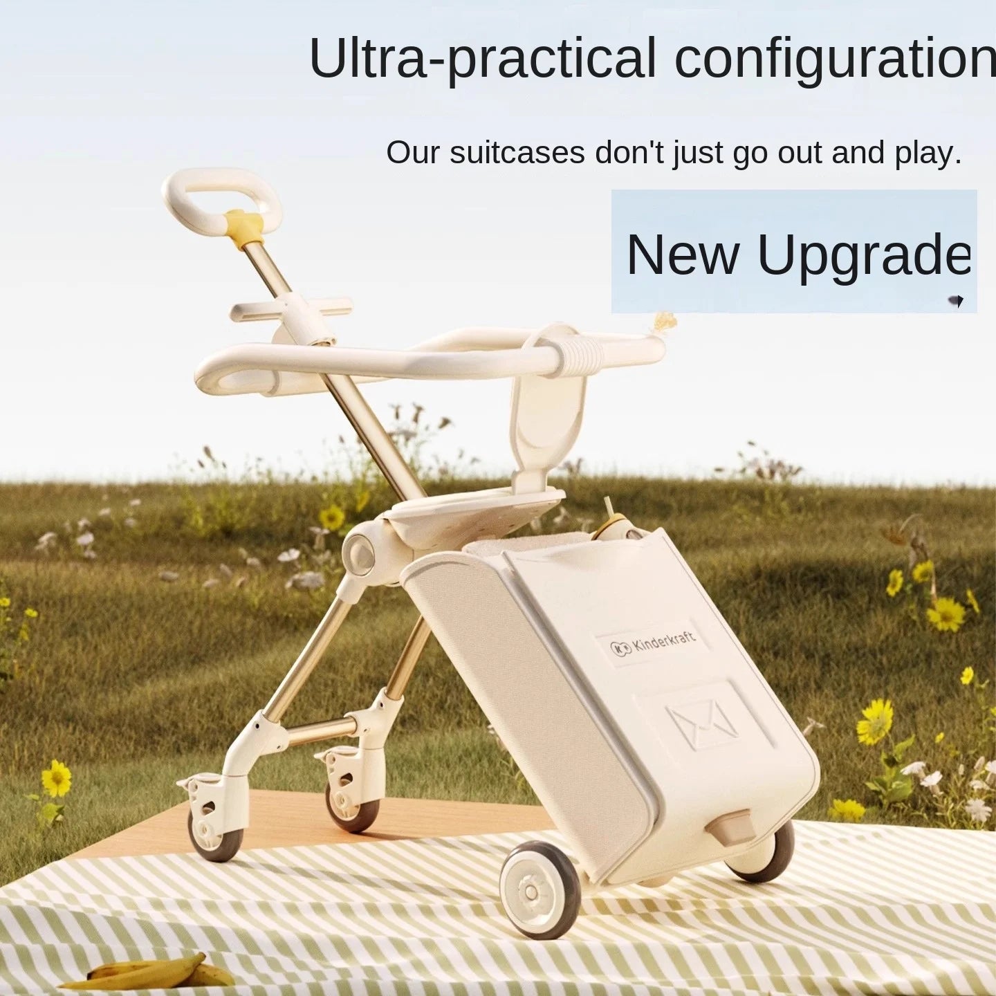 HY10 20-Inch Hardside Kids' Luggage with Spinner Casters