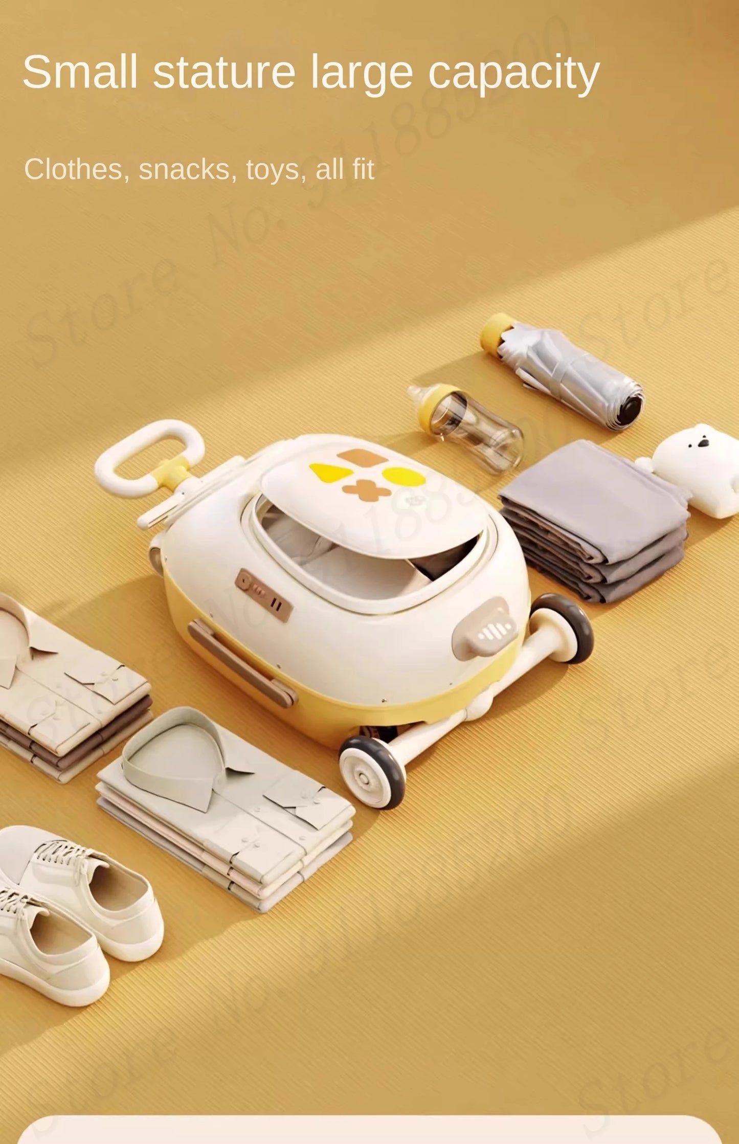 HY10 20-Inch Hardside Kids' Luggage with Spinner Casters