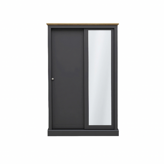 Devon Charcoal Double Sliding Wardrobe
