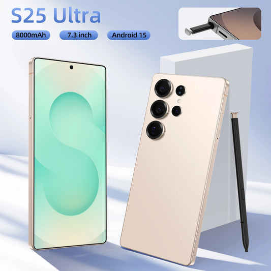 Best Sell New for S25 ultra Original Phone 5G Smartphone 7.3 Inch 12GB+512GB Android Telephone 8000mAh Mobile Phones