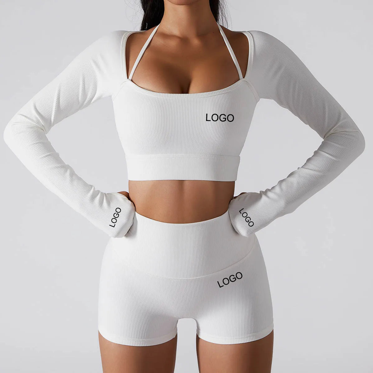 Custom Women's 2-Piece Workout Set - Gym Shirt & Sports Shorts