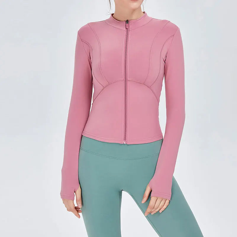 Women Gym Wear Ladies Gym Fitness Slim Fitting Tracksuit Pants Yoga Jacket for Women