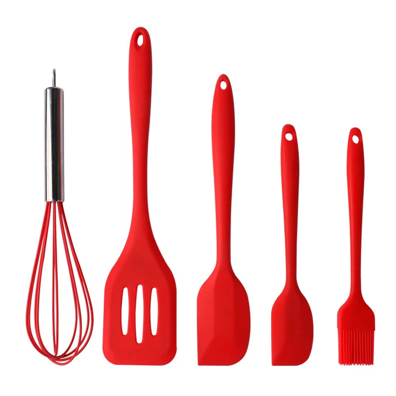 SYX 5-Piece Customizable Silicone Spatula Set