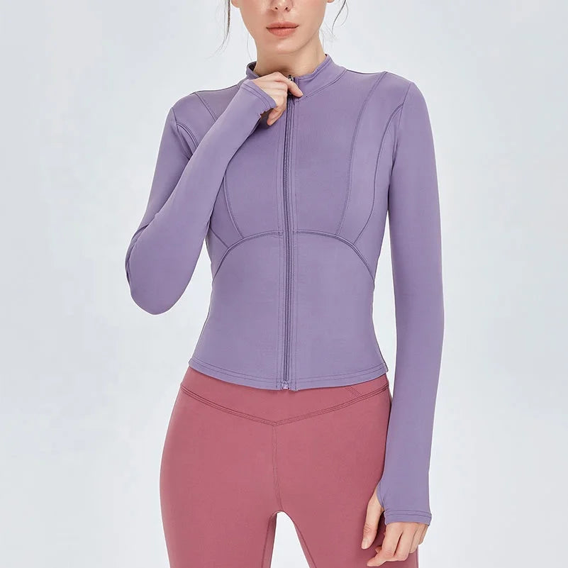 Women Gym Wear Ladies Gym Fitness Slim Fitting Tracksuit Pants Yoga Jacket for Women