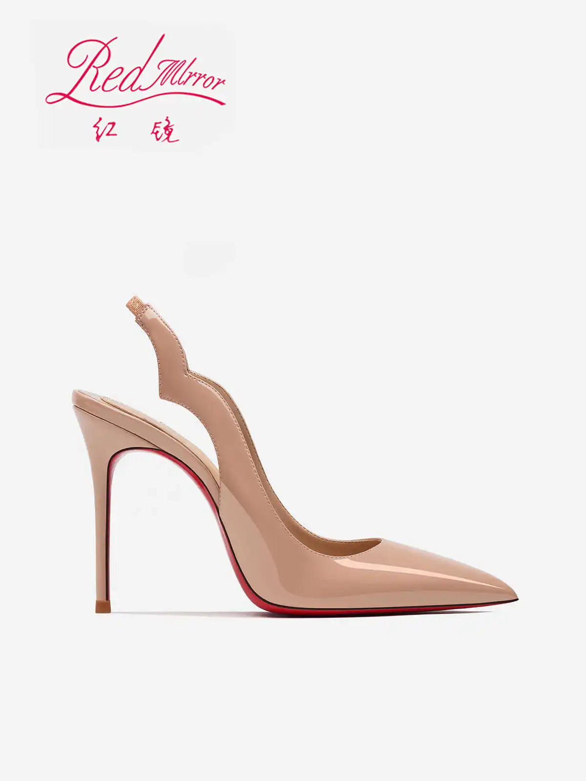 Heels Red Shiny Bottoms sexy Pointed