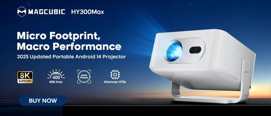 Magcubic HY310 Mini Projector Auto Focus 4K Native 1080P