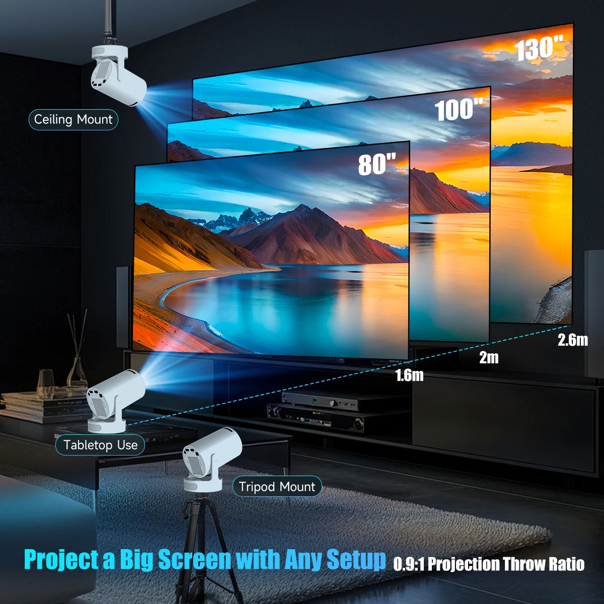 Magcubic HY300 Pro+: Your Smart 720P Home Cinema