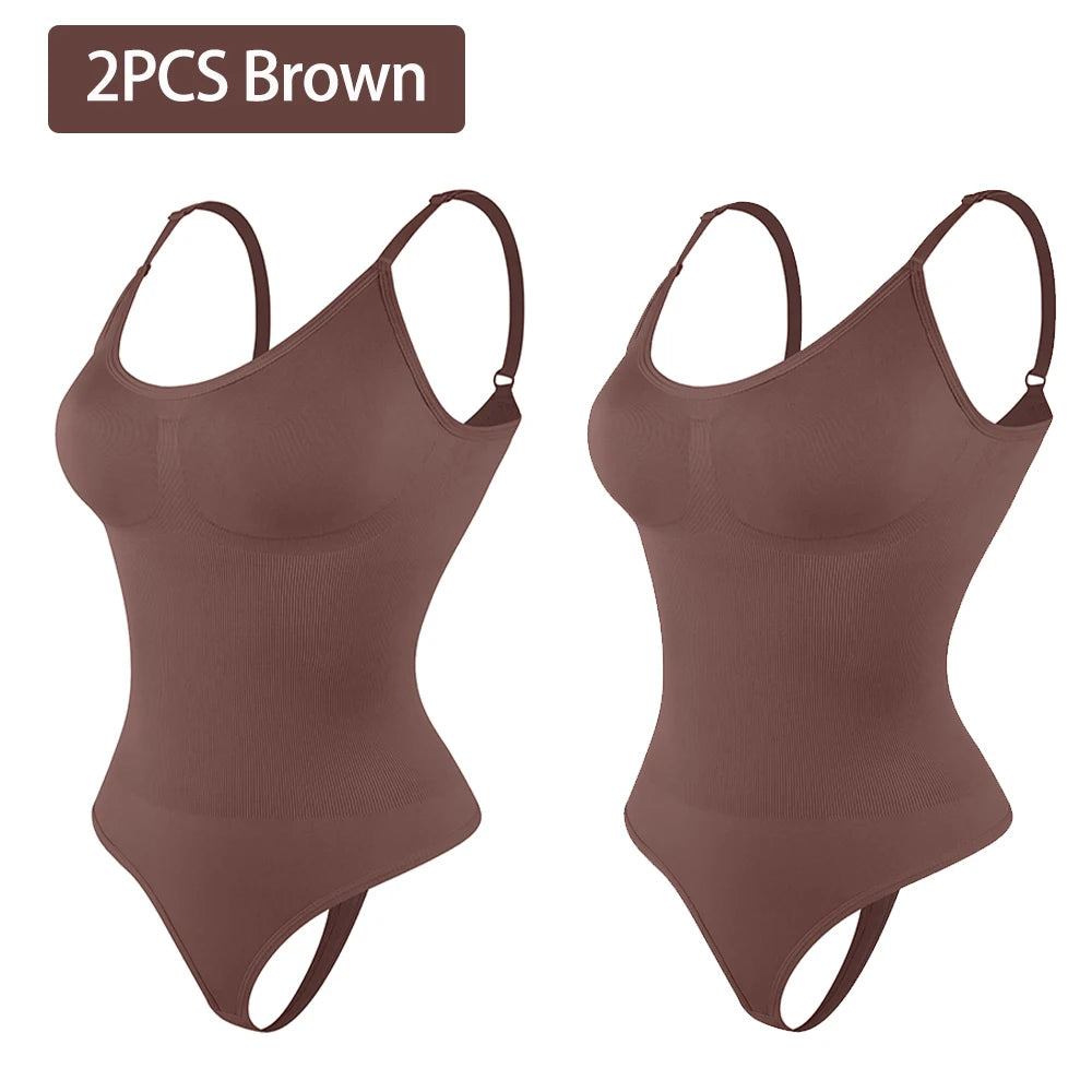 Full Body Shaper | All-in-One Slimming Bodysuit with Thong Back