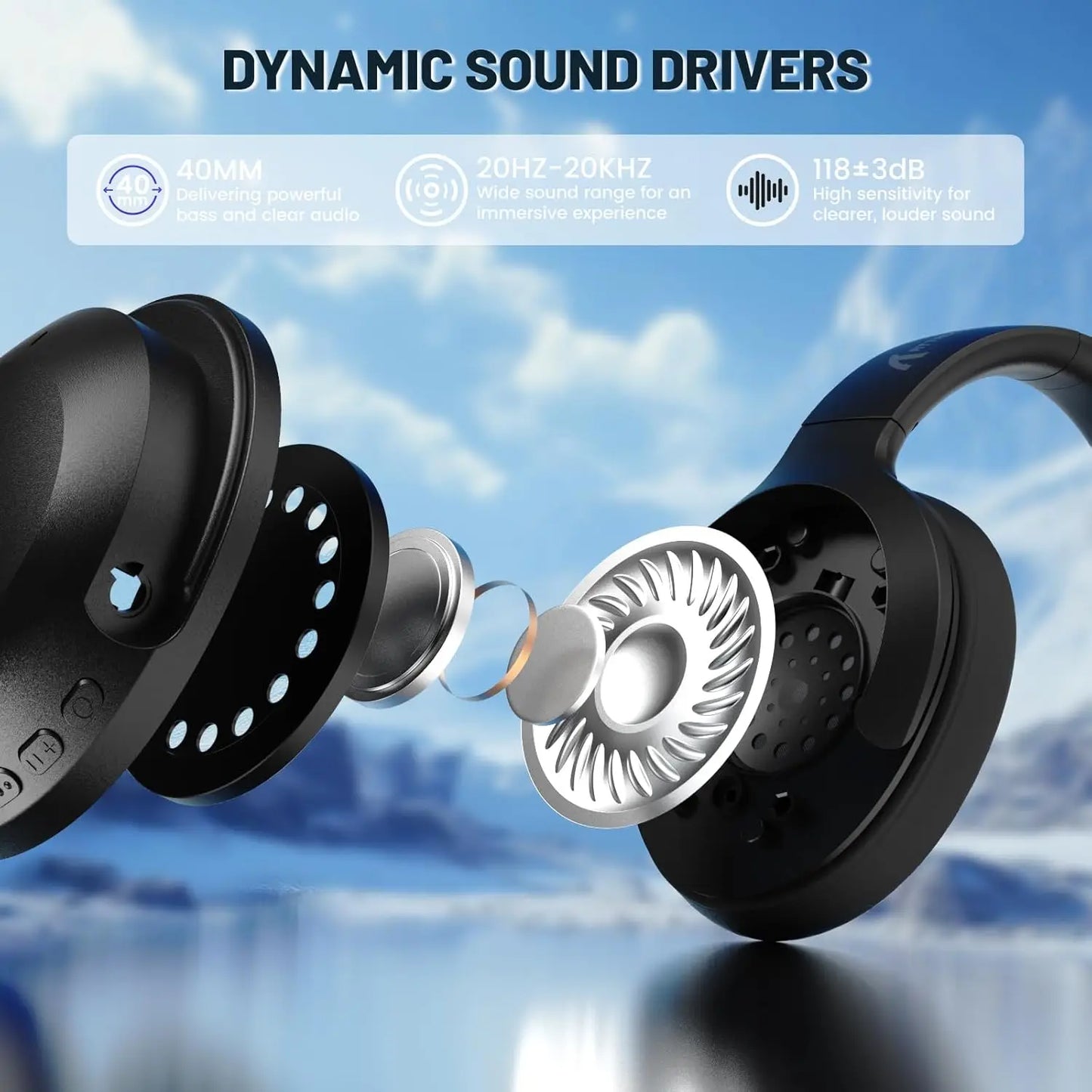 Attack Shark G300 Wireless Headphones | ENC Noise Cancellation for Immersive Sound