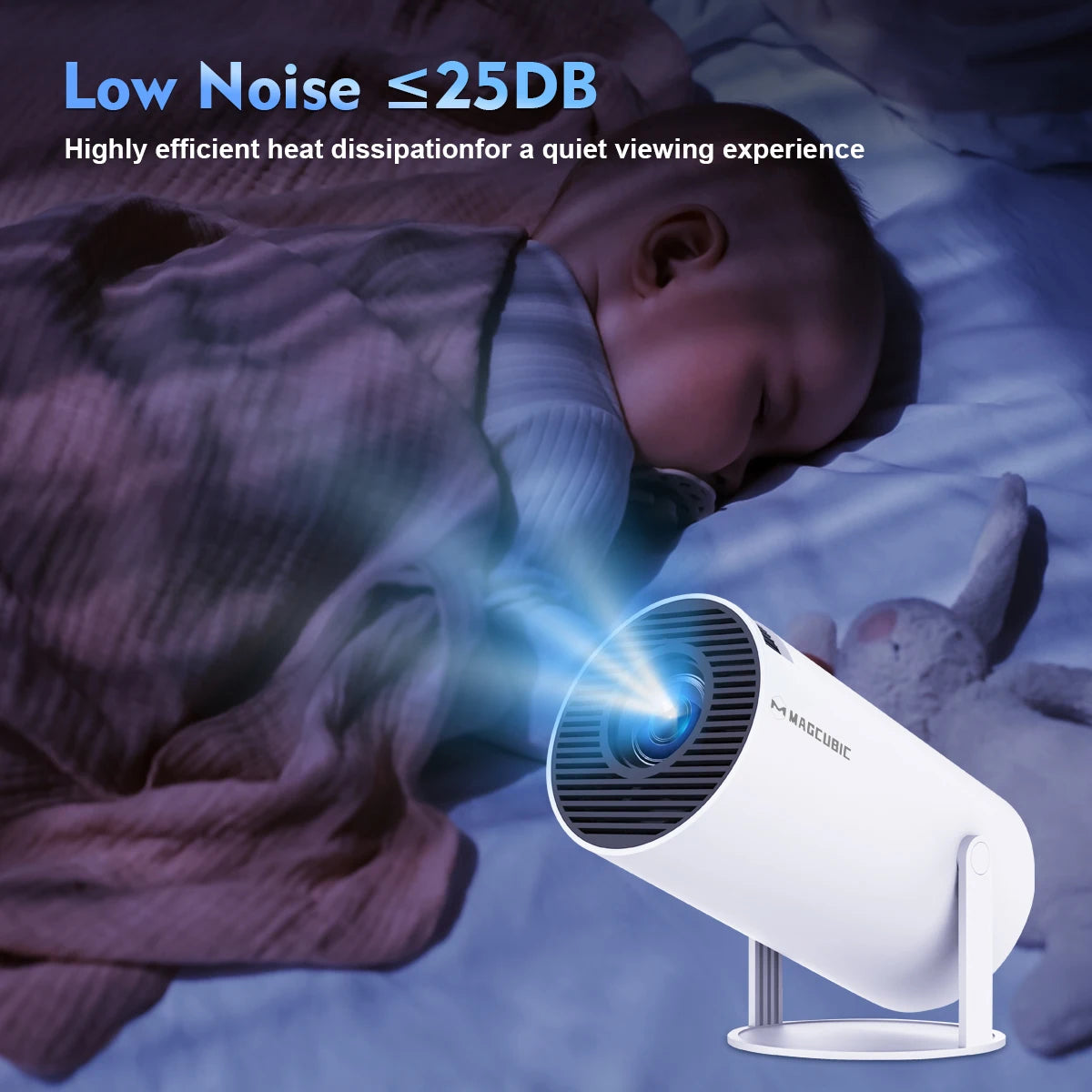 Magcubic Projector Android 11 4K 1280*720P HY300 Pro + Dual Wifi