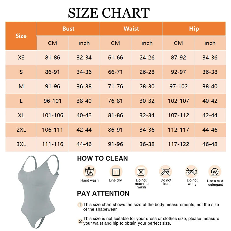 Full Body Shaper | All-in-One Slimming Bodysuit with Thong Back