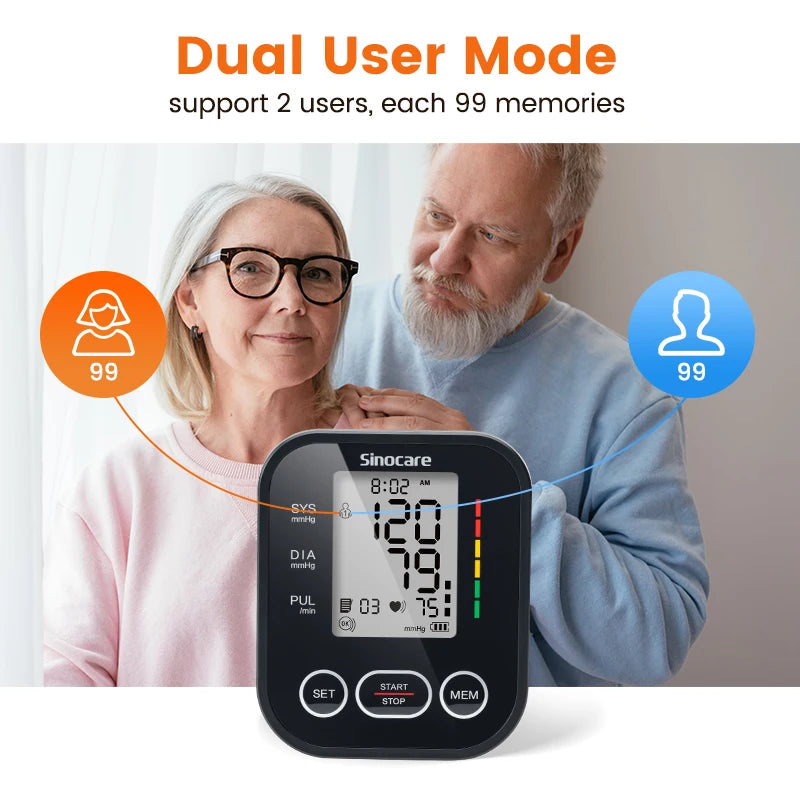 Blood Pressure Monitor, Sinocare ARM-30E