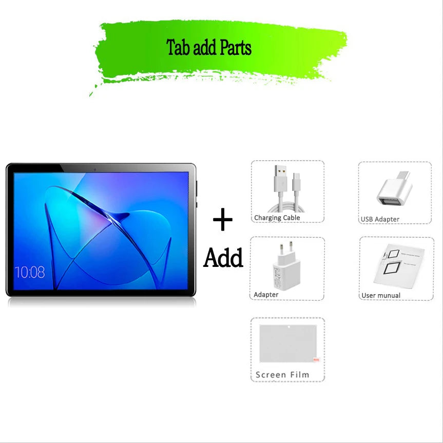 10.1 Inch Tablet Android 11  6GB RAM 128GB ROM 3G 4G
