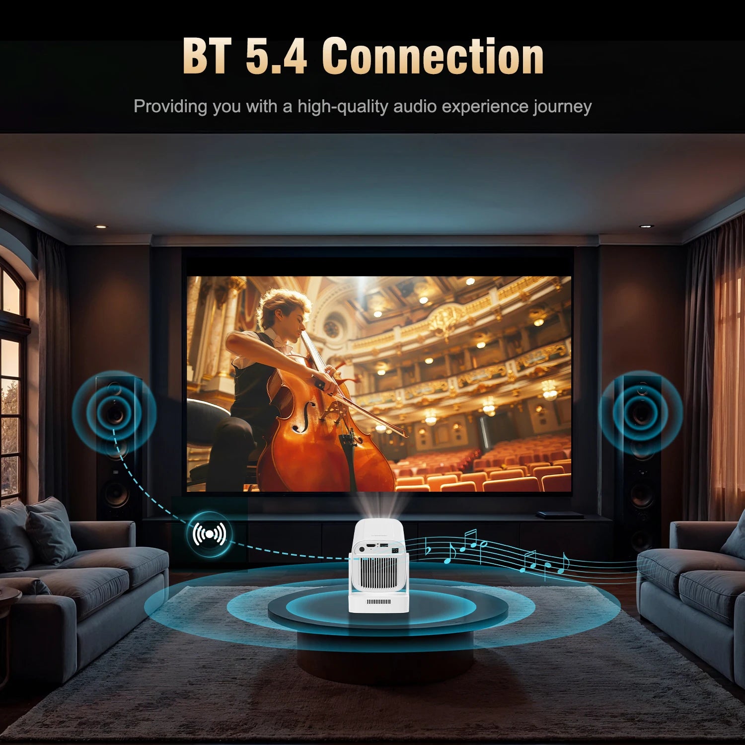 Magcubic HY310 Mini Projector Auto Focus 4K Native 1080P