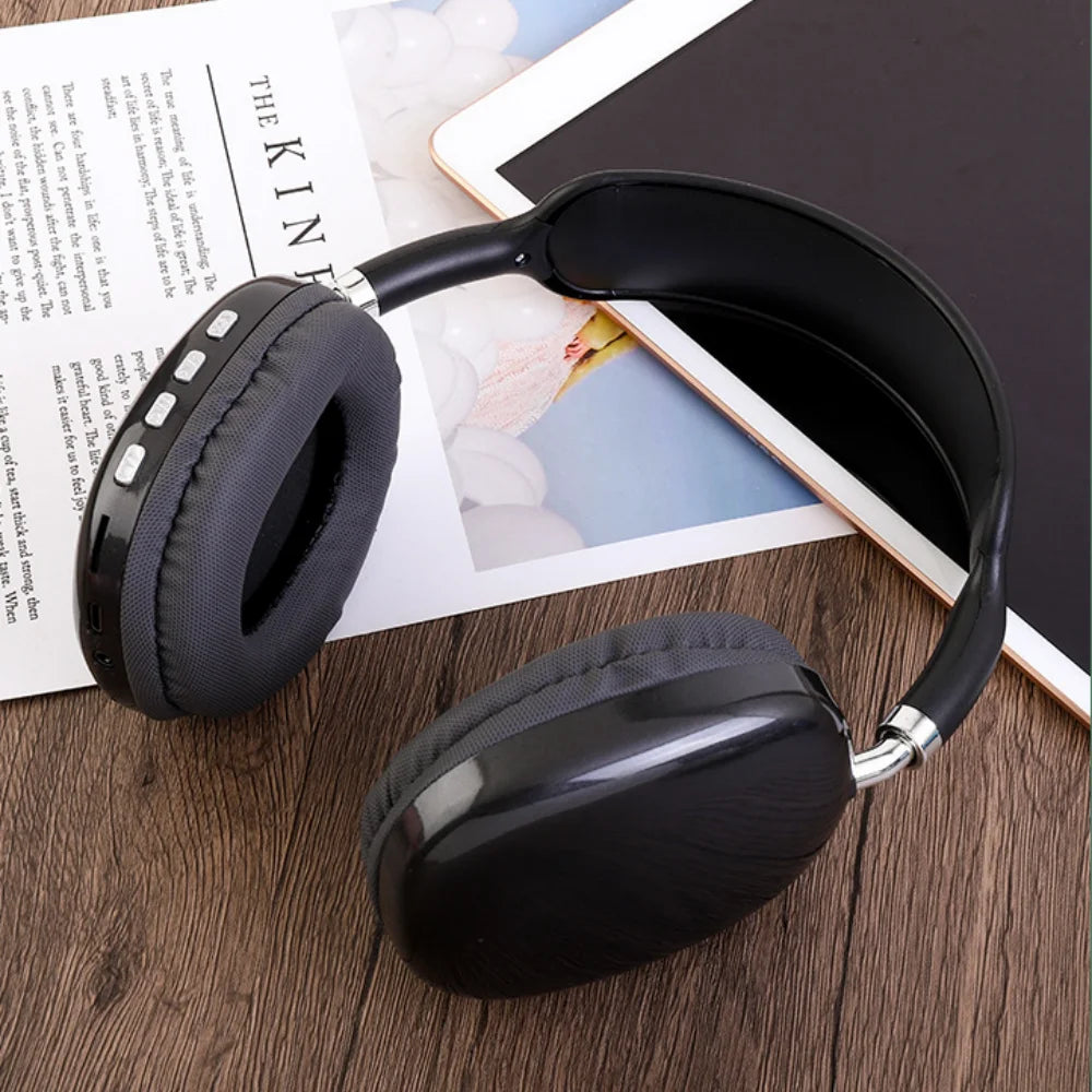 AuraWave Wireless Headphones, Smart Noise Reduction, Hi-Fi Stereo Sound for Sports & Gaming