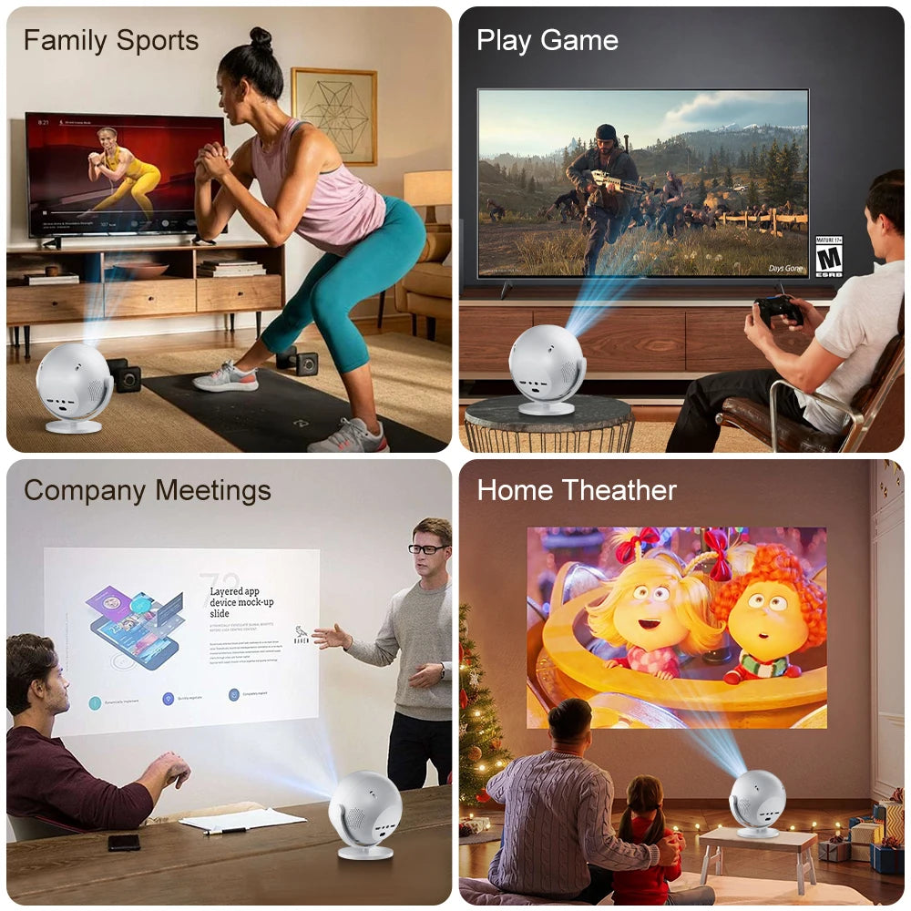 Salange 4K UHD Projector Android 11 with    WIf1 6 and Bluetooth