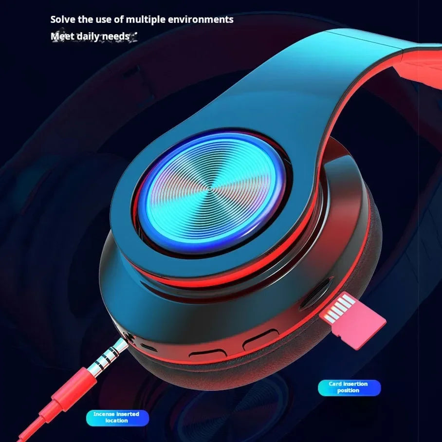 VIKEFON ANC Wireless Headphones - 30H Playtime, Foldable Over-Ear Design