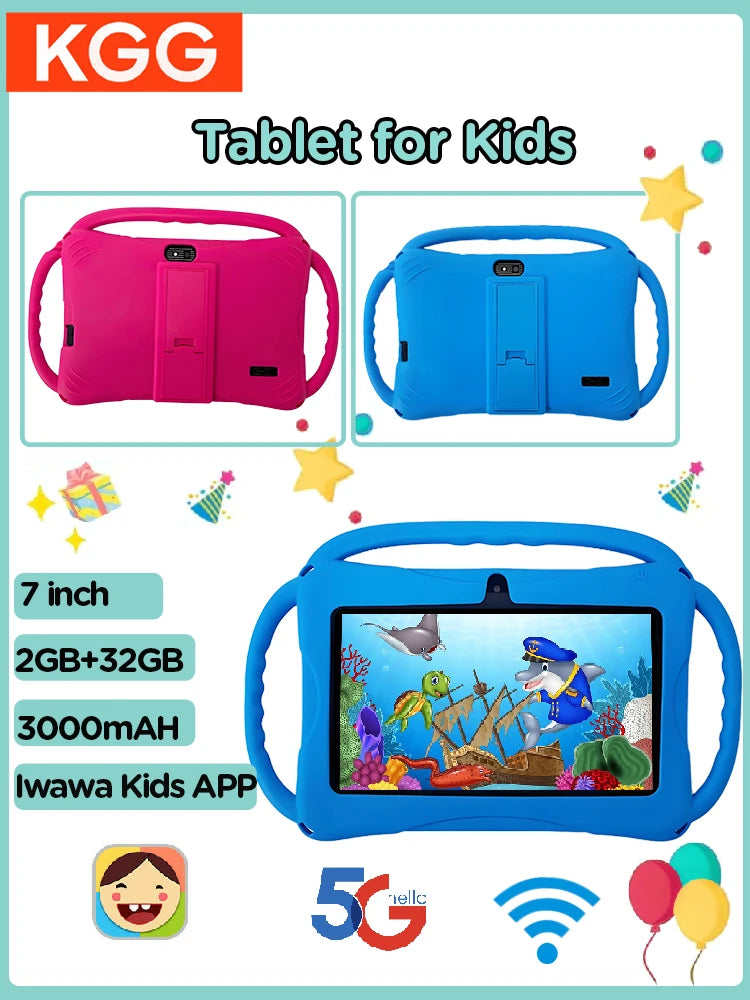 7 Inch Children's Android 5G WIFI 32GB Portable Mini Tablets
