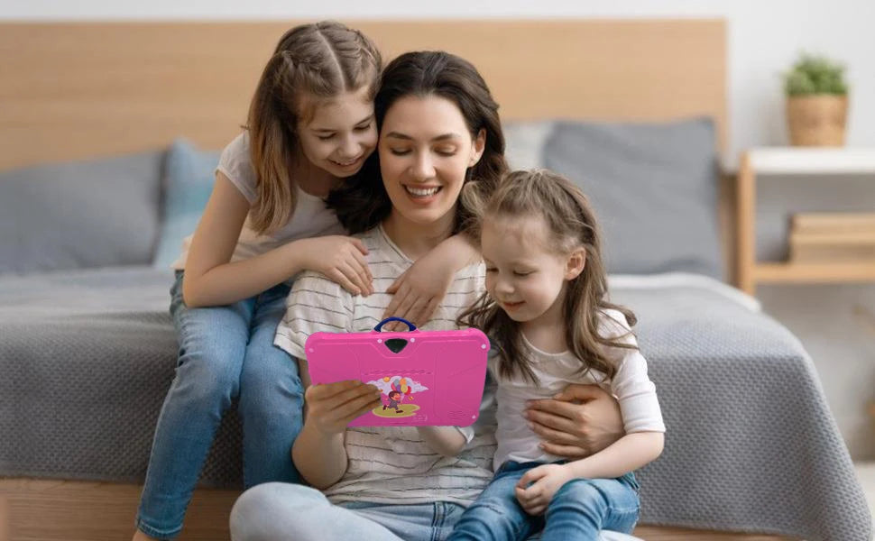 Cartoon Pattern Kids Tablet 7 Inch Quad Core 4GB RAM 64GB ROM Android