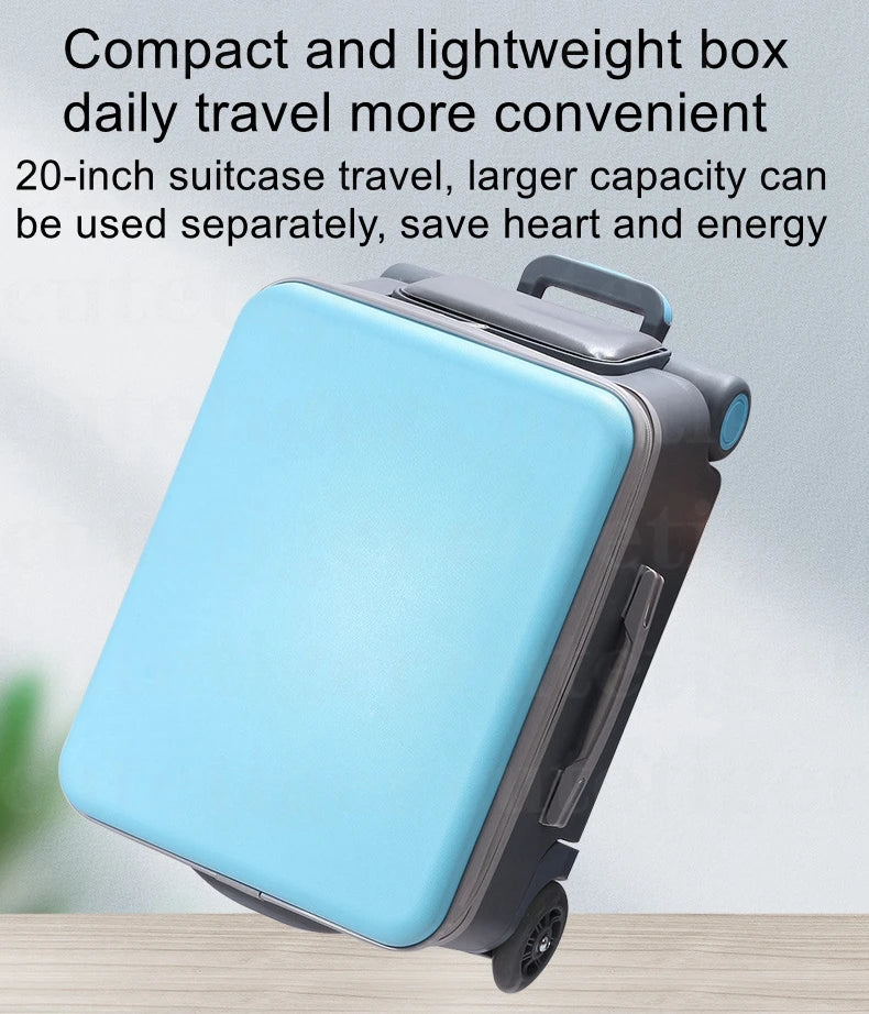 Can boarding suitcase Can sit and ride children's trolley bags lazy slip walker children's travel