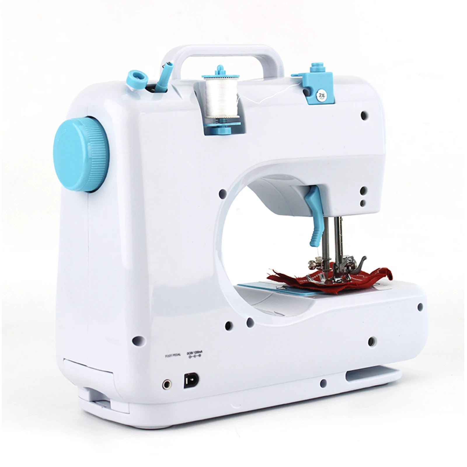 Portable Sewing Machine |12 Stitch Types, Horizontal Rotary Shuttle & Metal Hook