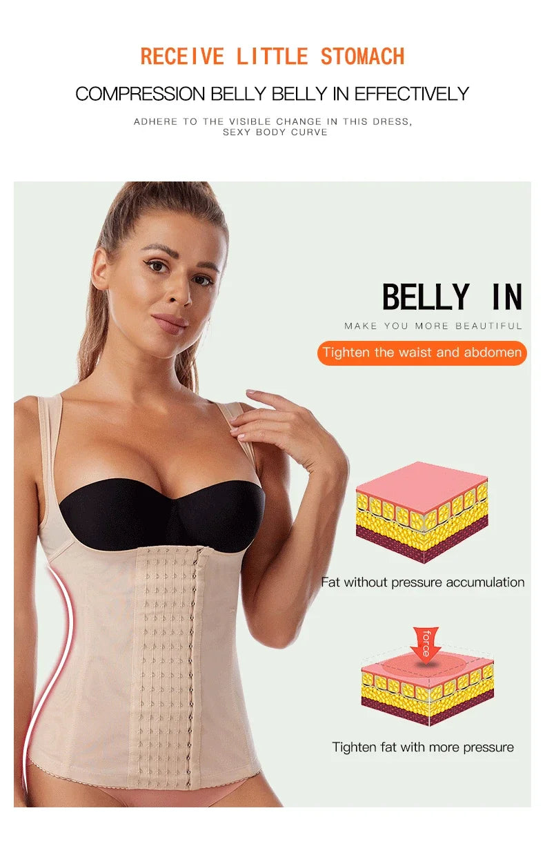 Woman Flat Belly Waist Trainer Body Shaper