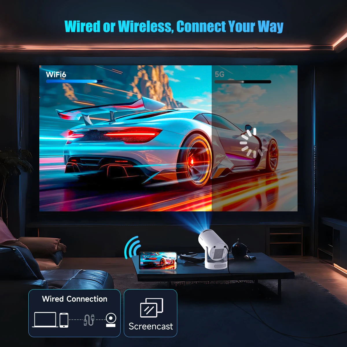 Magcubic HY300 Pro+: Your Smart 720P Home Cinema