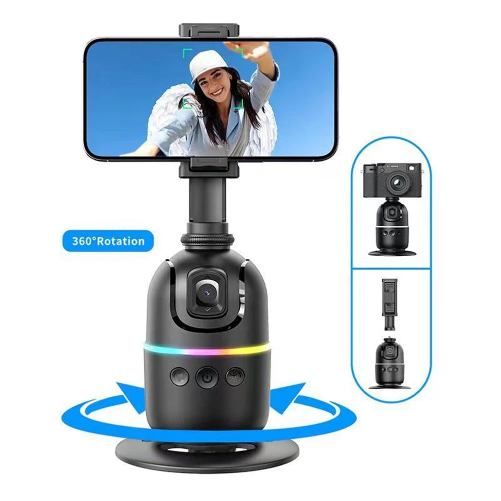 Auto Face Tracking Tripod 360° Rotation Auto Tracking Phone Holder