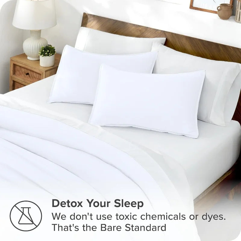 Lyocell Bamboo Bedding Set: Single Duvet Cover & Pillowcases