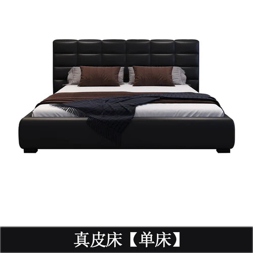 Modern Minimalist Queen Size Bed Frame with Storage