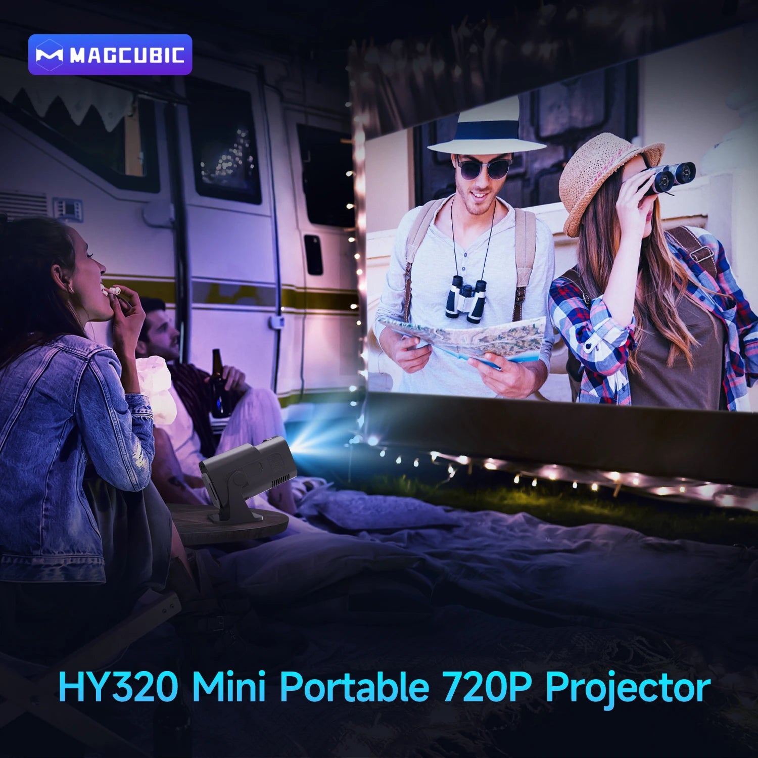 Magcubic HY320 Native 720P Android 11 Smart Projector