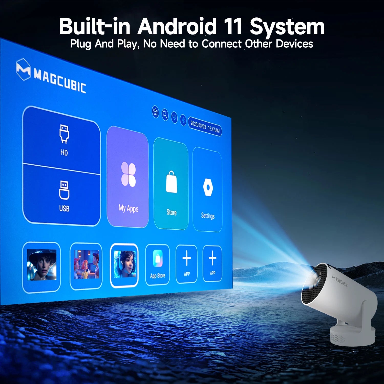 Magcubic HY300 Pro+: Your Smart 720P Home Cinema