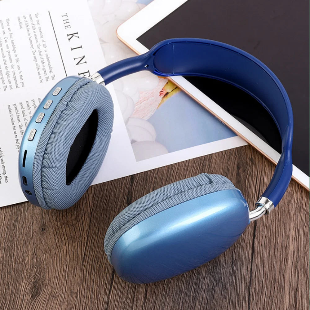 AuraWave Wireless Headphones, Smart Noise Reduction, Hi-Fi Stereo Sound for Sports & Gaming