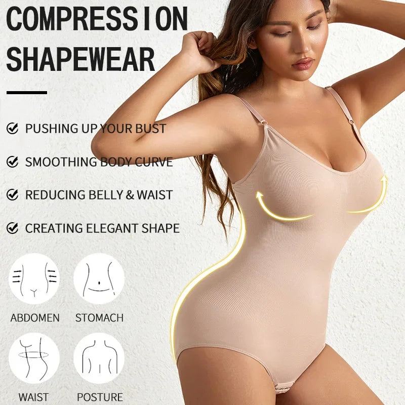 Seamless Full Body Shaper | Tummy Control & Butt Lifting Bodysuit