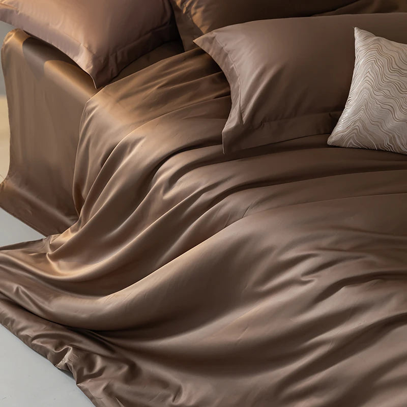 Lyocell Bamboo Bedding Set: Single Duvet Cover & Pillowcases