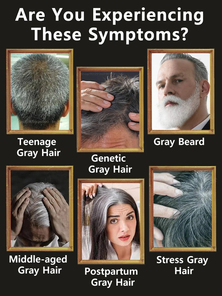 Anti Gray Hair Essence Hair Blackening Serum