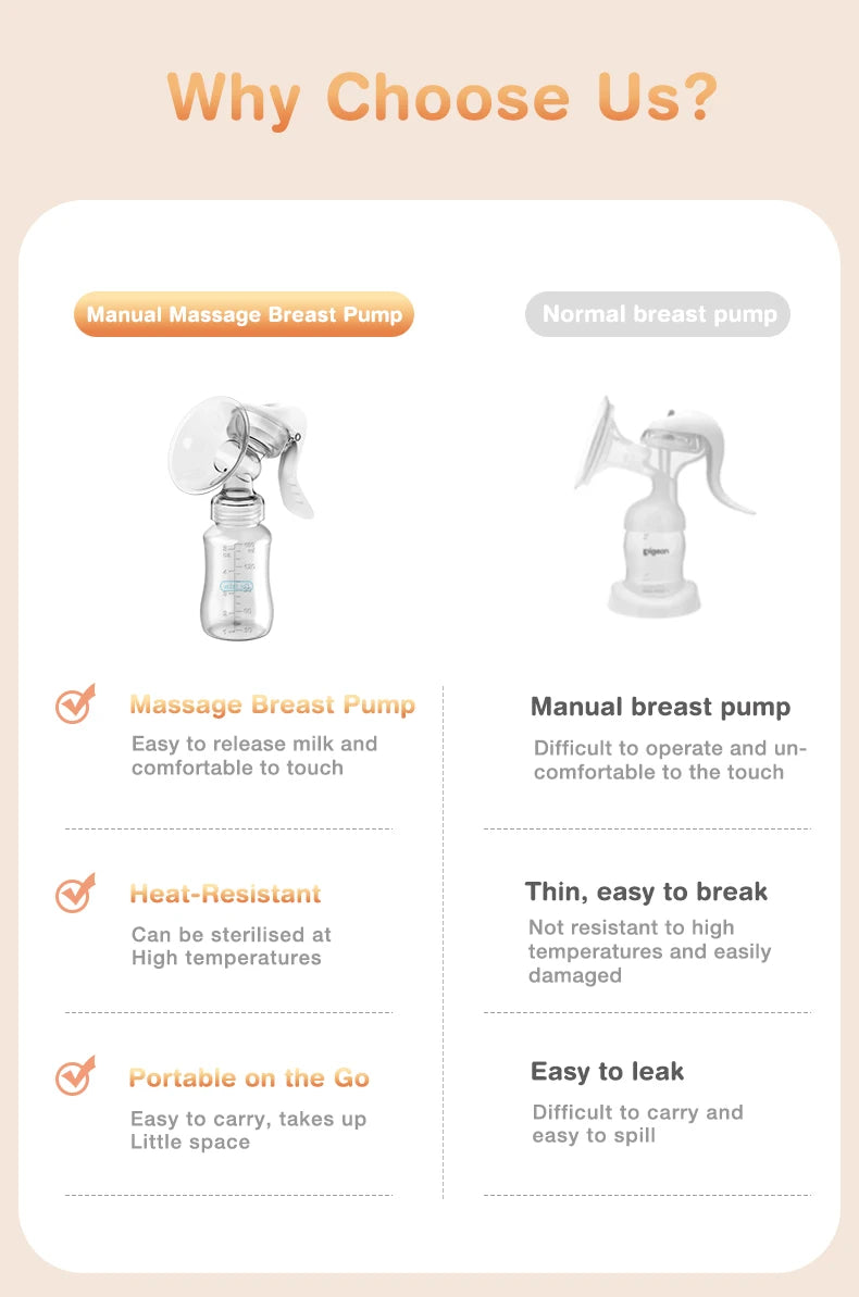 MAMIJOY  Breast Pump Baby Nipple Manual