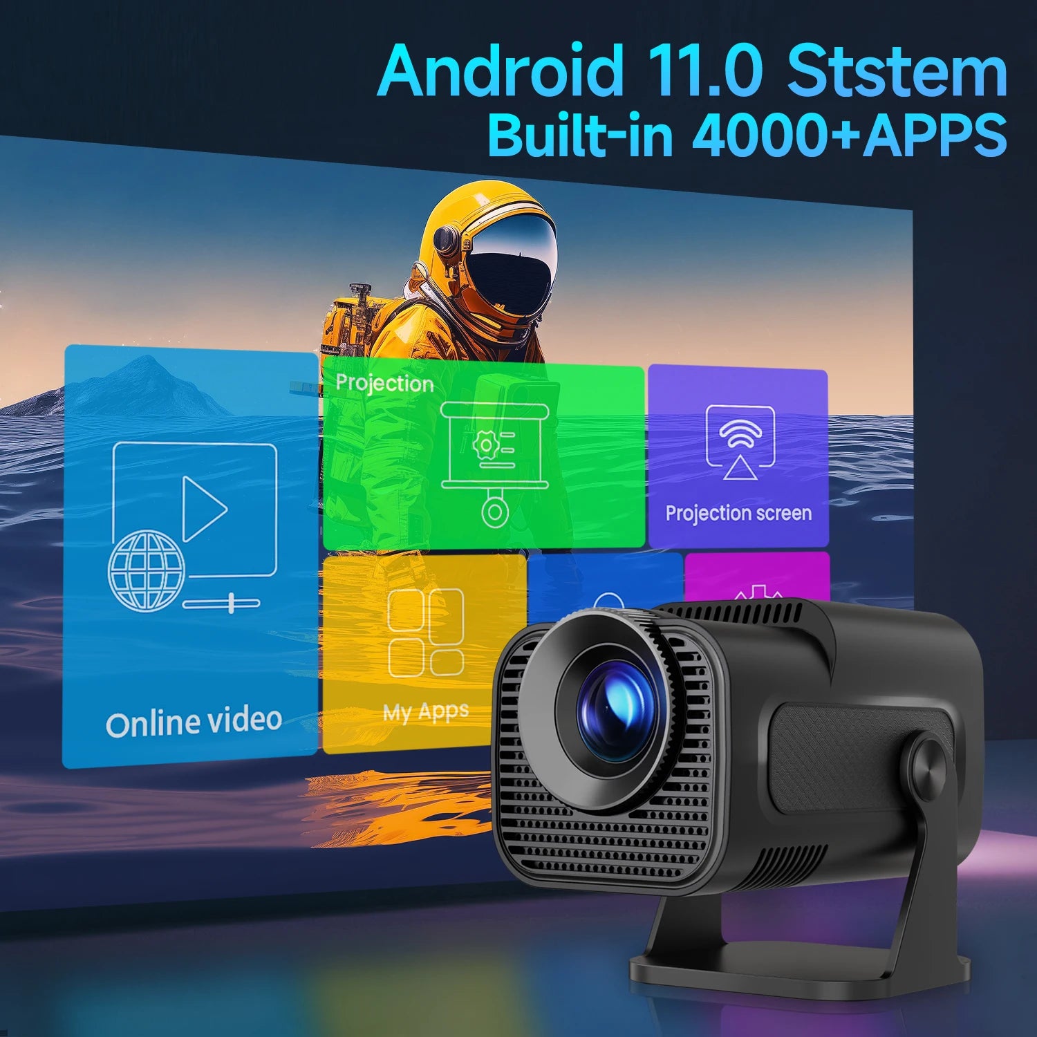 Magcubic HY320 Native 720P Android 11 Smart Projector